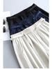 2026 Sommer Damen High Waist Locker Weiter Bein Bodenlang Fließende Hose
