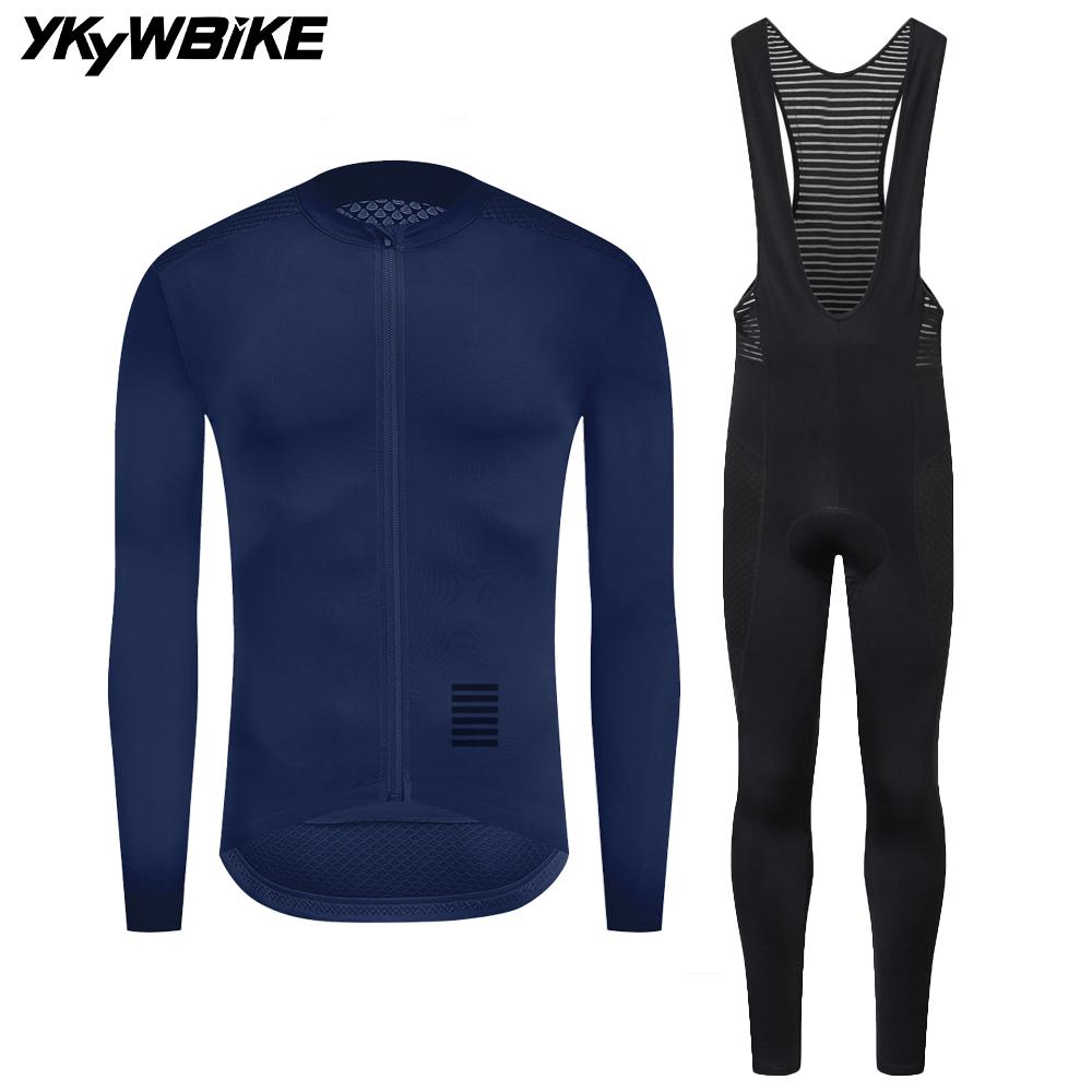 2026 Autumn Breathable  Men's Cycling Sets Long Sleeve Long Bib Pants  Bicycle Clothes Man Cycling Maillot Road Bike Kit Cycling Clothing