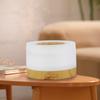 Remote Control Air Humidifier Essential Oil Diffuser 500ML Wood Grain Desktop Electric Aromatherapy Diffuser with LED Lights