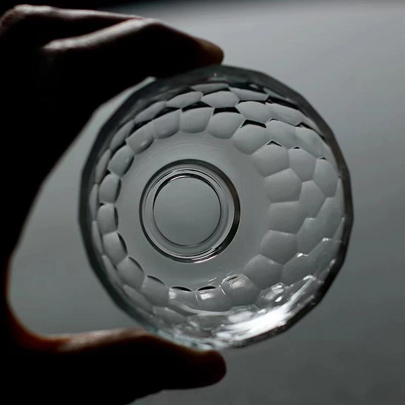 Japanese Hammer Pattern Glass Tea Cup Set With Heat-resistant Glass Tea Set Cup for Coffee Cups Wholesale Mug Glass Teacups