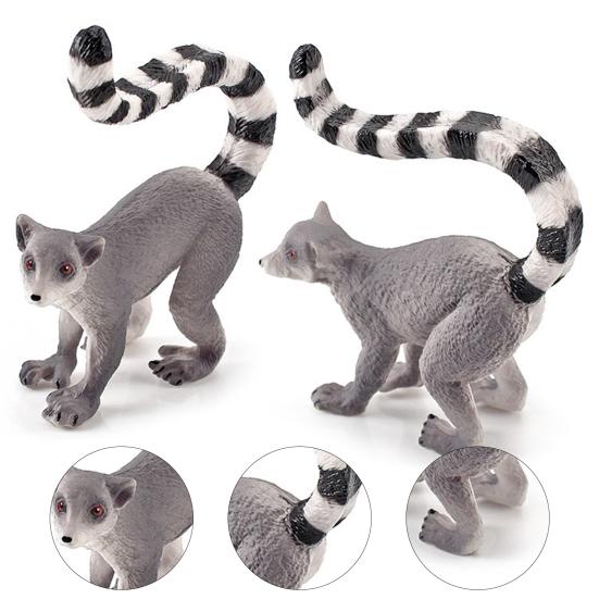 Animal Model Simulated Detailed PVC Forest Animal Raccoon Model for Kids
