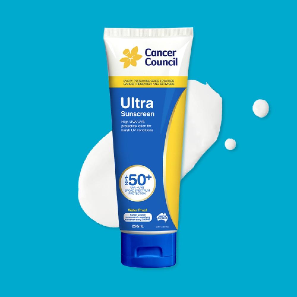 

Cancercouncil Ultra Sunscreen Lotion Spf 50+ Australian Sun Cream 250ml FREE