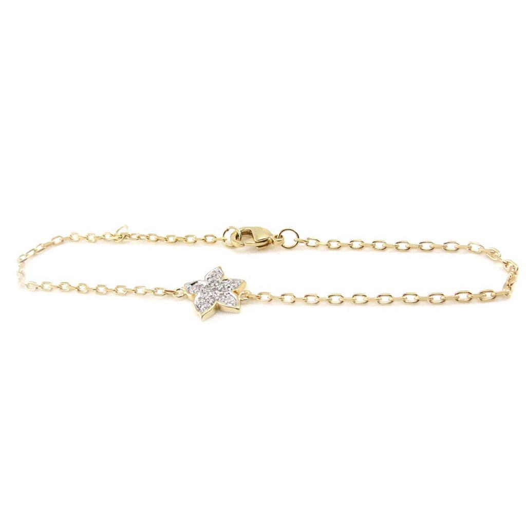 Les Trésors De Lily [J0100] - Gold Plated Bracelet 'Flora'