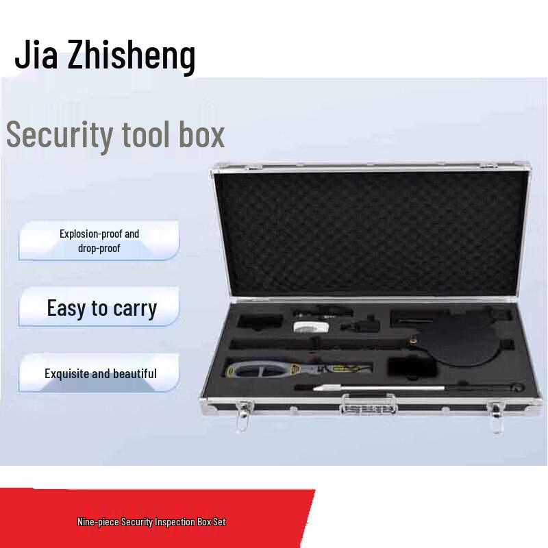 Portable 9-Piece Security Inspection Tool Kit