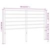 VidaXL Black Metal Headboard 150 Cm 352353