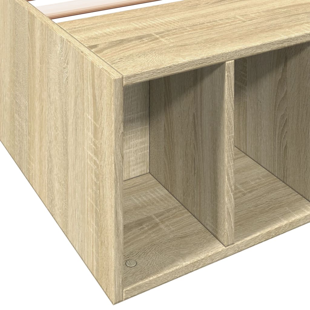 Bed Frame Sonoma Oak 75 x 190 cm Particleboard