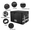 Portable Heat Proof File Box With Insulation Layer And Adjustable Handle For Easy Transport