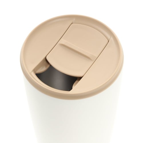 Thermos Vacuum Insulated Tumbler with Lid, 400ml, White, JDP-400 WH