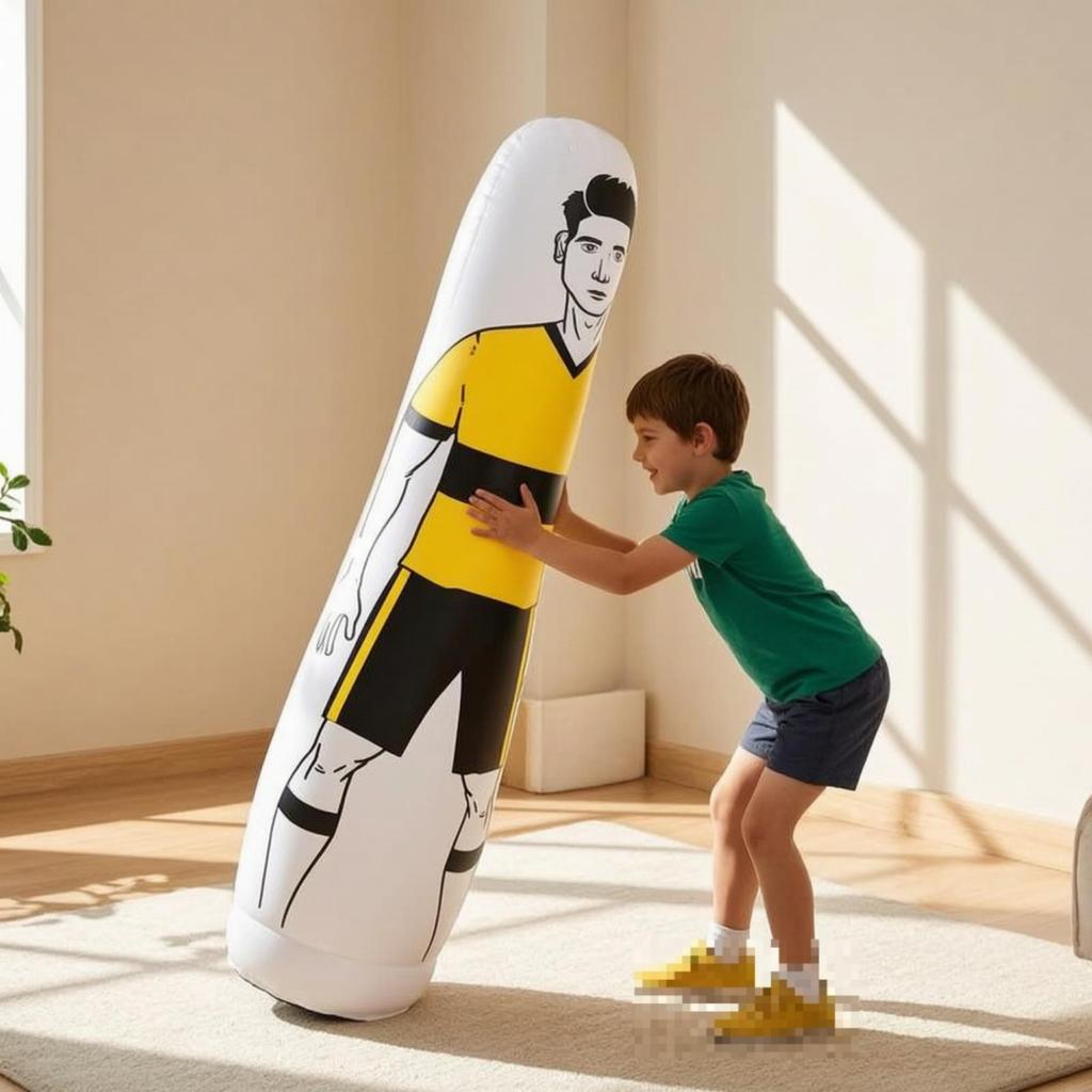 Inflatable Soccer Figure Portable Mannequin Reusable for Backyard