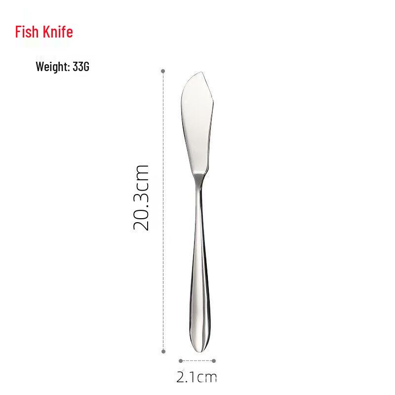 1010 Series 410 Stainless Steel Western Tableware Set – Serving Spoon & Cake Set for Restaurants & Hotels
