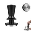 Coffee Tamper with Calibrated Spring Loaded Automatic Leveling Stainless Steel Base Hand Press