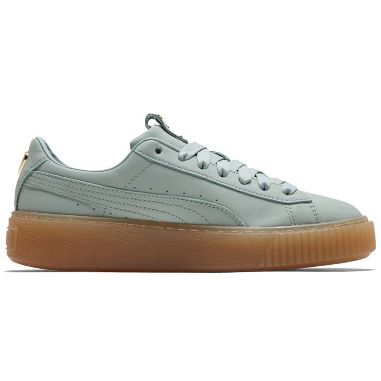 Puma Platform Rihanna Thick Sole Low-Top Sneakers Women Sneakers Teal 369921-02