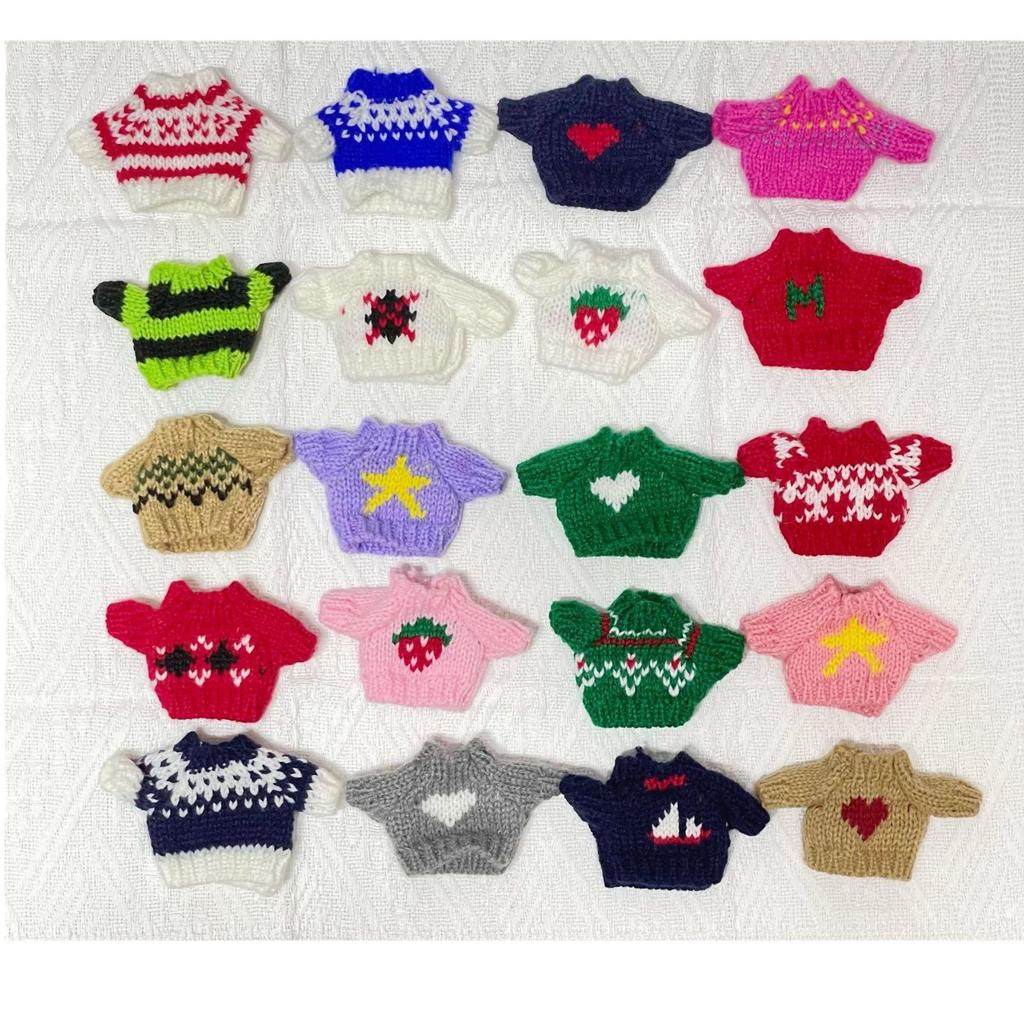 10cm Starfish Doll Clothes: Wool-Knit Terrier Outfit & Accessories