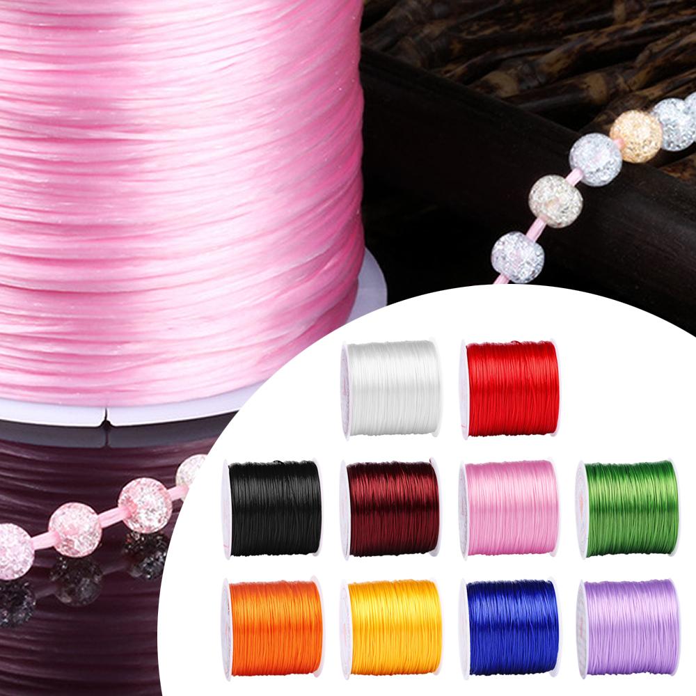 Cordon élastique pour perles, bijoux, bricolage, cordons extensibles, ligne élastique durable, bracelets, colliers