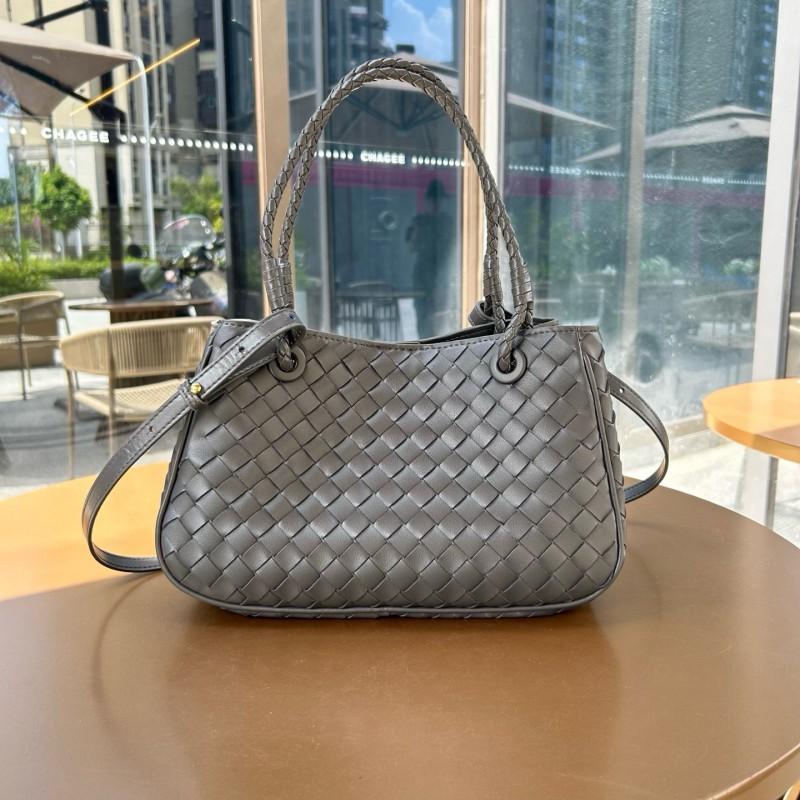 Genuine Leather Woven Shoulder Bag Women
