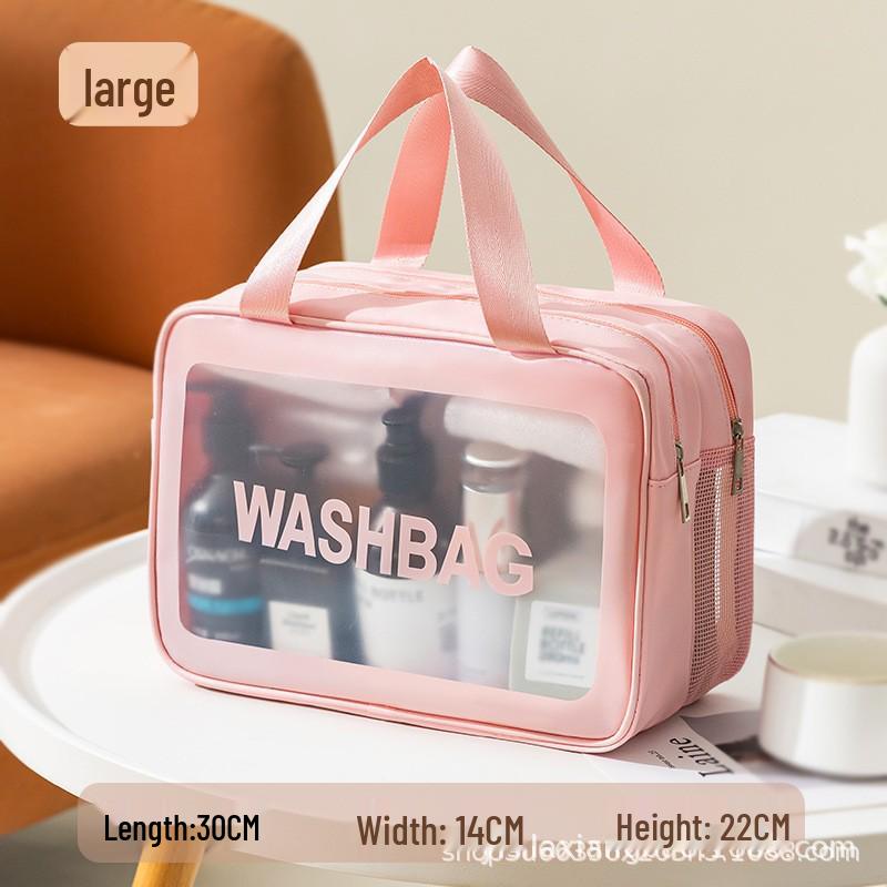 Luxury Double-Layer Women's Makeup Bag – Portable, Large Capacity, Waterproof Toiletry Case