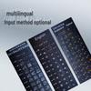 Multilingual Keyboard Stickers: English, Arabic, Korean, Spanish