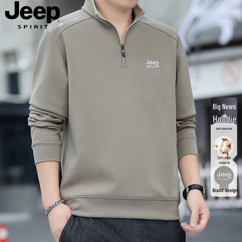 JEEP SPIRIT Men's Casual Long-Sleeve Sweatshirt