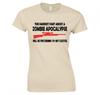 Zombie Apocalypse Pretending Im Not Excited Ladies TShirt New