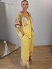 2025 Autumn European & American Fashion Print Top and Wide-Leg Pants Set