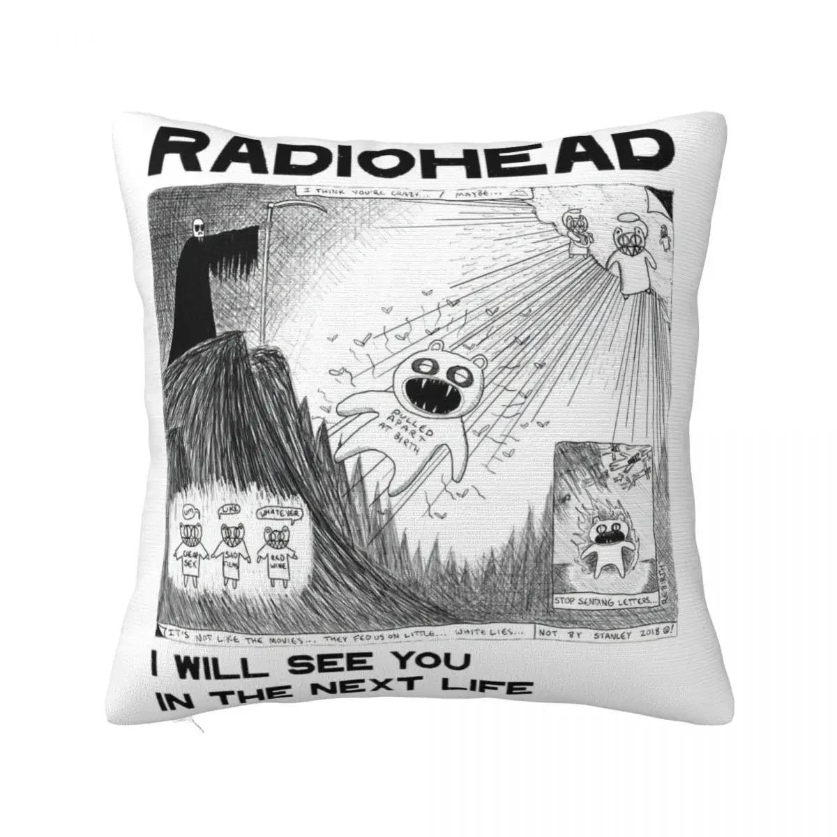 

Radiohead Музыкальная наволочка Полиэстер Наволочка для подушки Украшения Рок Наволочка Обложка Дом Оптом 66x66cm