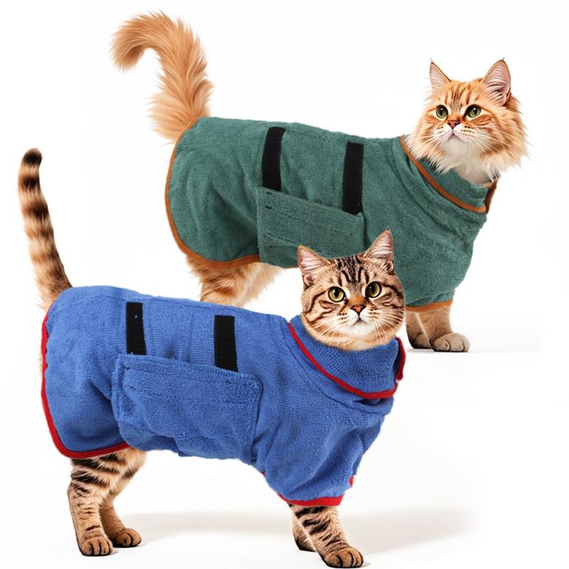 New Dog Bath Towel  Pet Absorbent Bathrobe Size Dog Cleaning Full Body Wrapping Cat Bath Towel