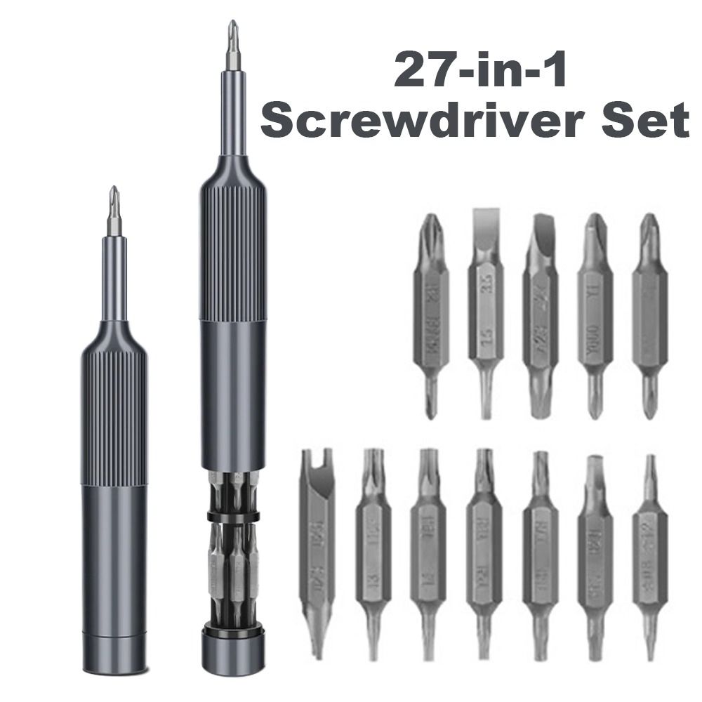 Multi-Purpose Screw Driver Bits Kit Multi Bit Small Screwdriver for Eyeglass Watch Computer