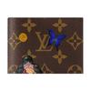 Artificial Leather Passport Holder Women's Brown & Pink M26627