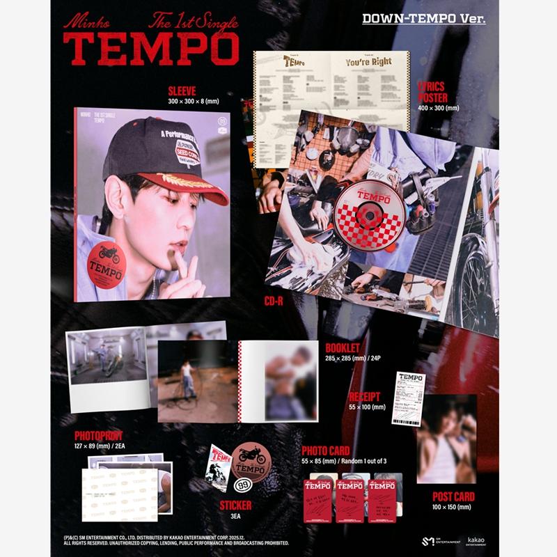 [Pre-order] SHINee MINHO - The 1st Single [TEMPO] (LUCKY DRAW)