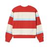 FILA Original Simple Fashion Retro Sports Casual Trendy Striped Comfortable Versatile Round Neck Pullover Sweatshirt Women sweatshirt F11W619206FBG