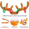 Inflatable Reindeer Antler Ring Toss Game, Christmas Party Games Supplies Ring Toss Hook Game for Kids Adults Family Xmas Games