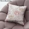 Pink Floral Pillow Covers Pattern Cushion Cover Suitable for Sofa Bedroom Car Pillow Cover