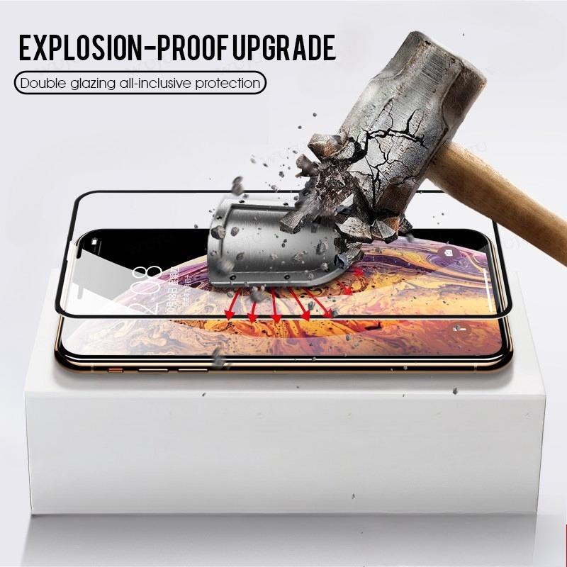 3Pcs 999D HD Full Cover Tempered Glass Screen Protector Compatible For iPhone 11 12 13 14 15 16 17Pro Max XR X XS Max 7 8 Plus SE Tempered Glass Full