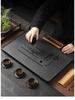 Minimalist Kung Fu Tea Tray with Water Storage - Imitation Wujin Stone 
