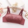 No Underwire Underwear Women's Full Cup Sexy Lace Gather Bra