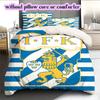 IFK Göteborg football Pattern Bedding,Quilt Set Quilt Cover Pillowcase Home Birthday Gift (1*duvet cover+2*pillowcase,without core)