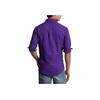 Polo Ralph Lauren SS23 Solid Color Cotton Oxford Long Sleeve Shirt Men Shirts Purple MNPOWOV16822695-500