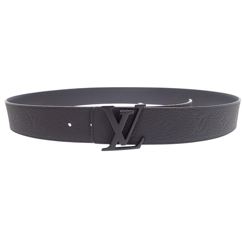 LOUIS VUITTON  M0424S 40 Monogram belt black Calfskin mens