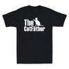 Catfather Cat Sleeve The Dad Unisexs Funny Short Lover Pet Shirt TShirt Gift