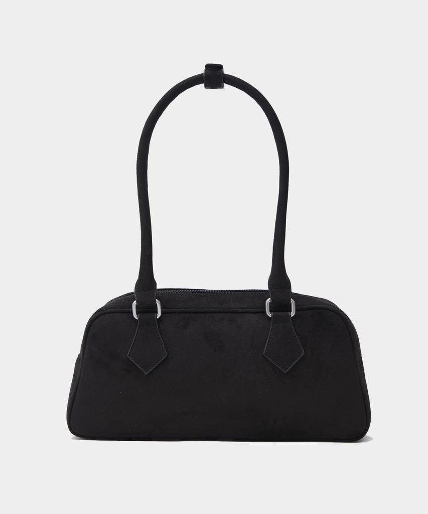 Macoi Suede Easy Mood Shoulder Bag [Black]