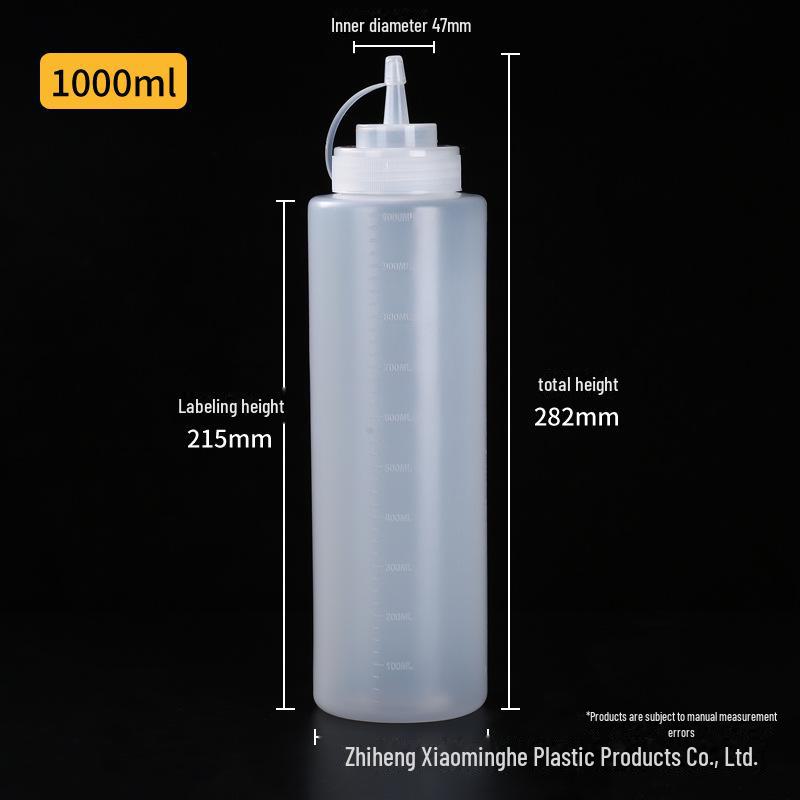 240ml PE Quetsch-Saucenflasche mit Skala für Ketchup & Salat