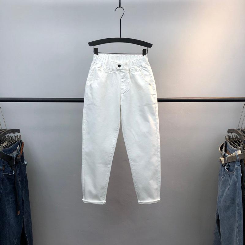 

Женские свободные красные укороченные джинсы с высокой талией 32