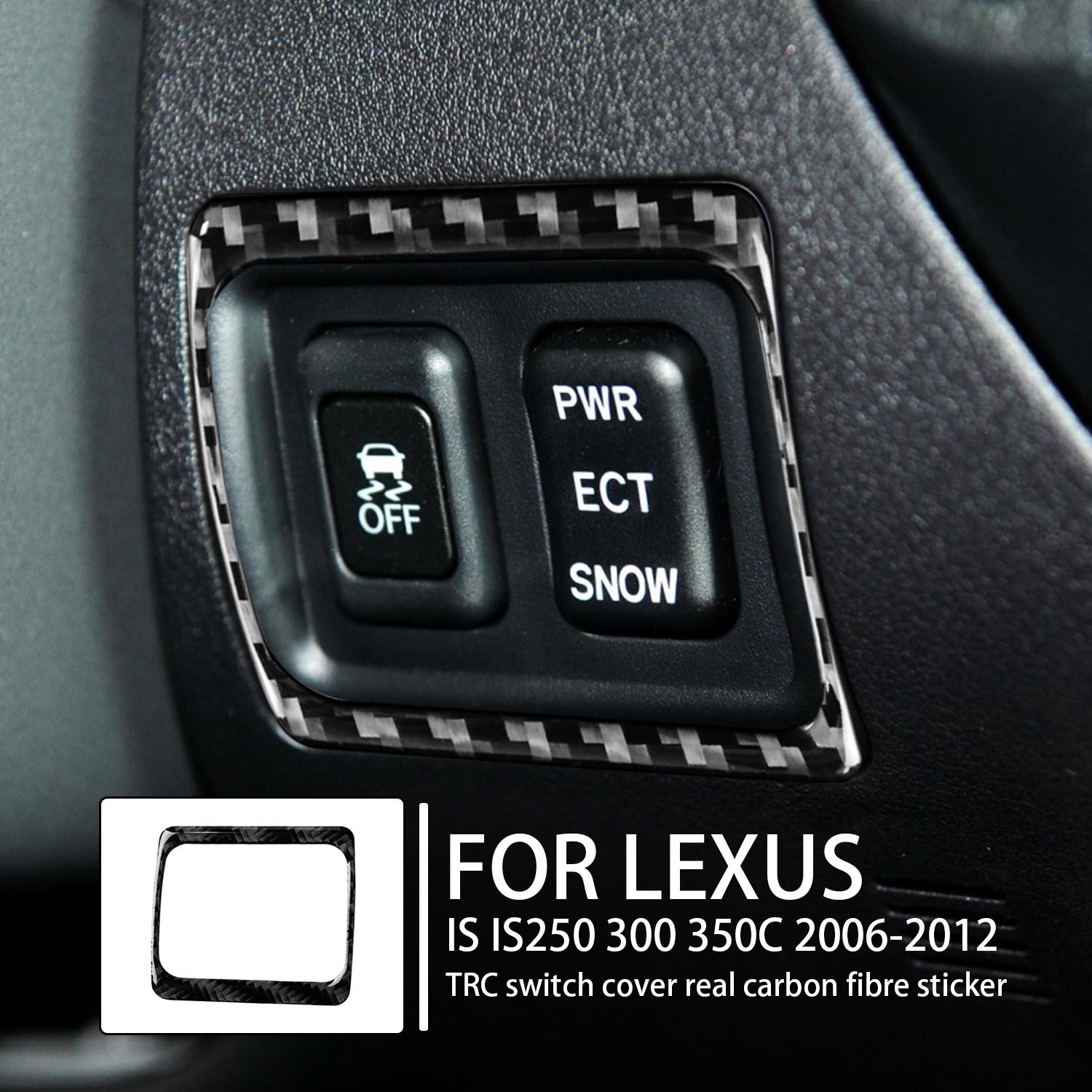 

Для Lexus IS IS250 300 350C 2006-2012 TRC перемикач рамка кришка справжнє вуглецеве волокно інтер єр оздоблення наклейка автомобільний аксесуар
