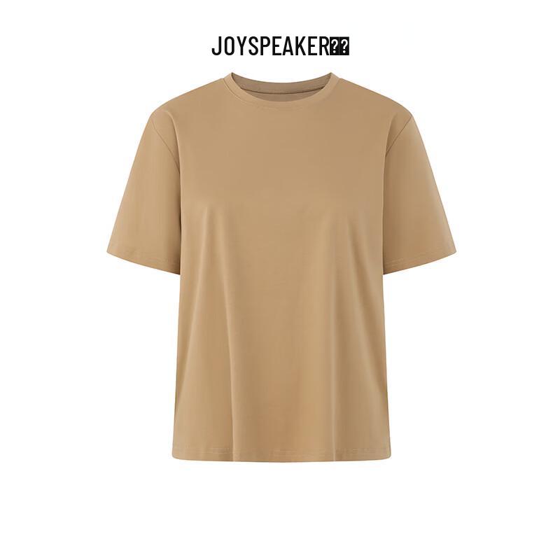 JOY SPEAKER Women's 2025 Summer Loose Fit Pure Cotton Short Sleeve T-shirt