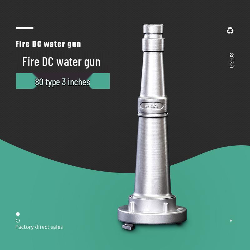 2.5-Inch Straight Stream Fire Hose Nozzle with Buckle, Agricultural Sprinkler, and Water Pipe Connector Switch