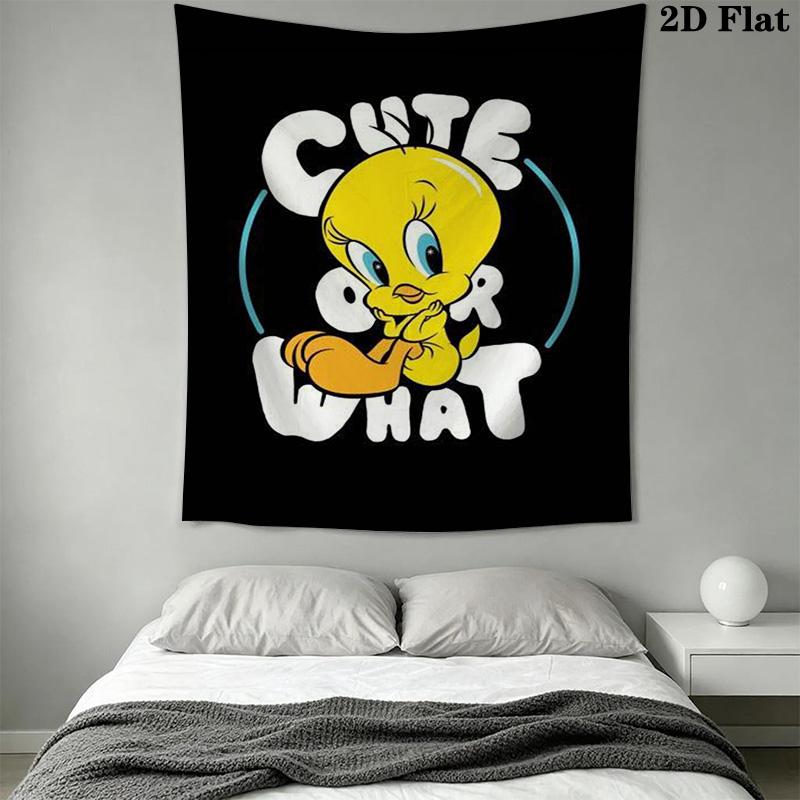 Looney Tunes Bugs Bunny Friends Tapestry Tapestry Background Cloth Fashion Print Wall Covering Decoration Christmas Gift Work Of Art