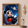 Diamond Art Painting Kit Diamond Space Mickey Handmade Diy Gifts, Wall Art Crafts, Home Room Decoration