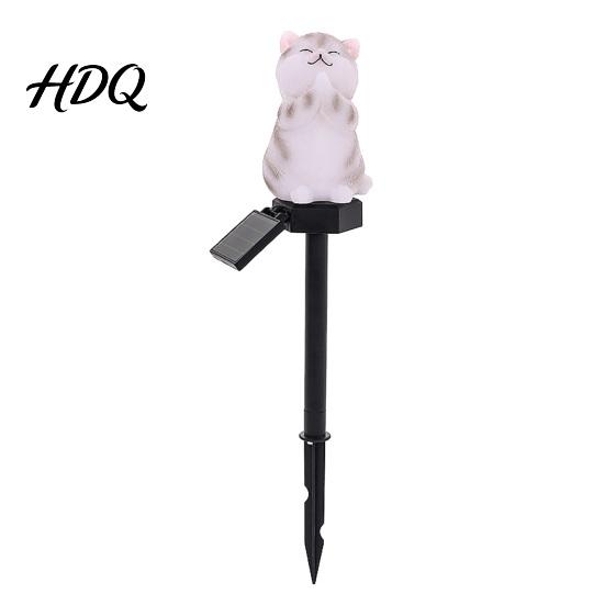 Waterproof Pathway Lighting Solar Cat Garden Light Outdoor Easy Installation Stakes LED Lamp for Patio Yard Lawn Decoration Lights