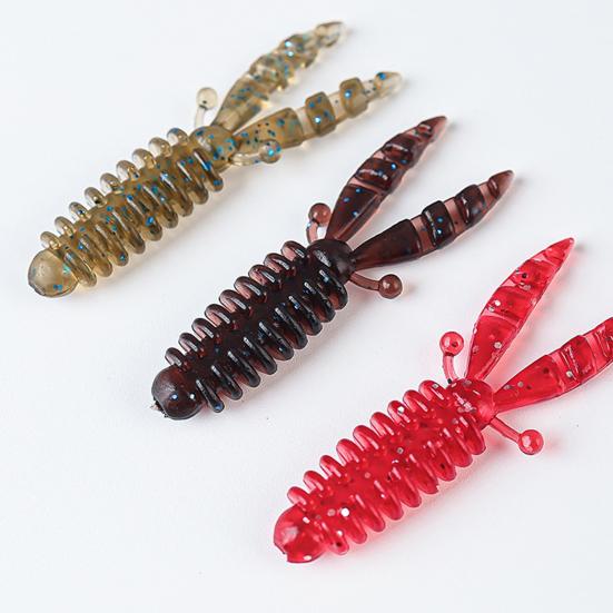 10Pcs Fishing Artificial Lures Soft Baits Realistic Looking Bright Colors Outdoor Fishing Swimbaits Bionic Lures