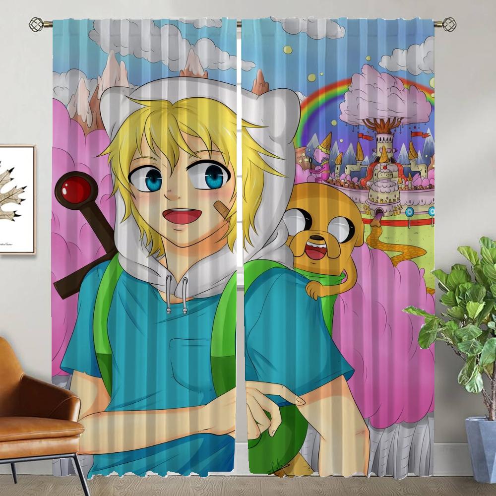 Zasłona Okienna do Pokoju 2 Panele Pora na Przygodę Nowoczesne Zasłony do Salonu 2 Sztuki Dekoracja Halloween Przepierzenie Kuchnia Dom